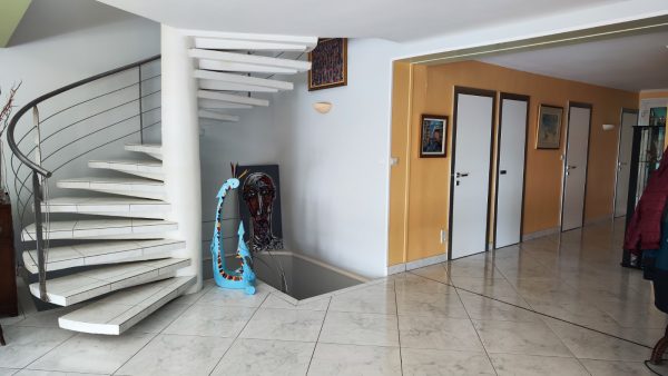Porte Bisystem laqué blanc cadre et couvre joints inox – Image 2